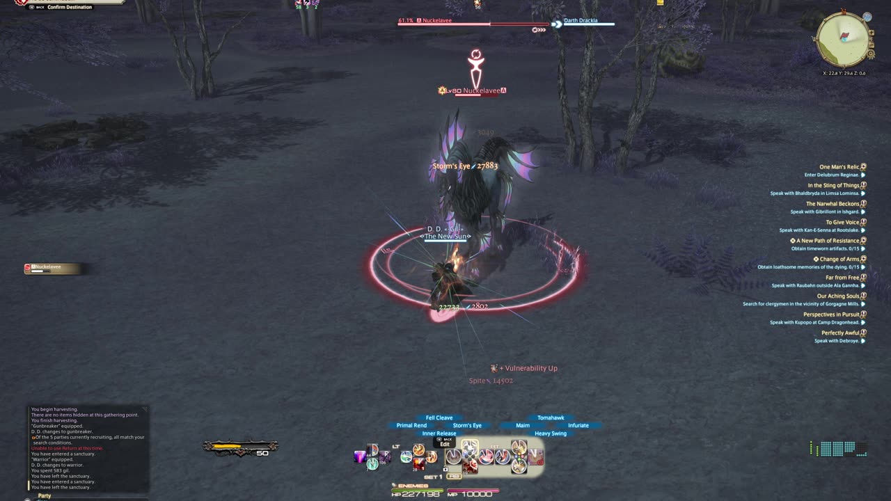 Final Fantasy 14 Elite Mark A Rank- Nuckelavee Solo WAR