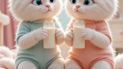 Cat drinking milk