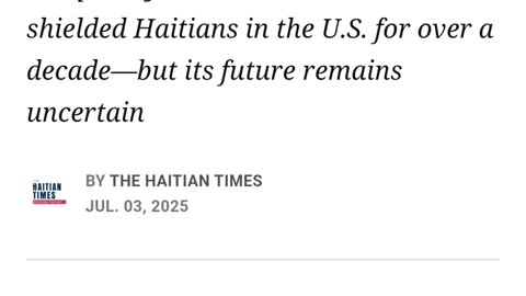 Haitians in the US Set to Lose TPS Protection February 2026.mp4