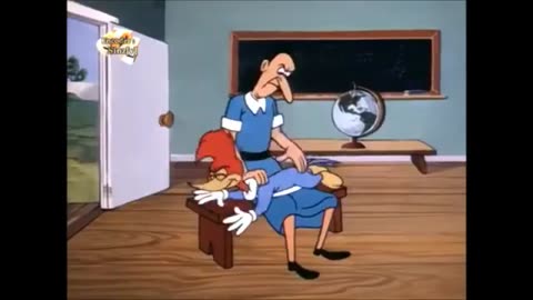 Woody Woodpecker: Bye, Bye Blackboard - Spanking Clips
