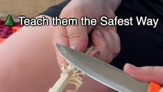 In the stillness of the woods, young hands learn the first truths of the blade