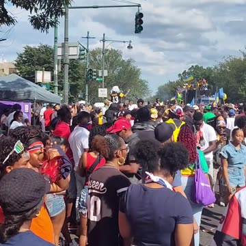 Beautiful 58th Annual New York Carnival Parade in Brooklyn.