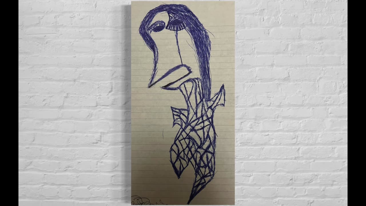 🎠Abstract Jester #21 – A simple Abstract Jester Drawing by Jester Mayhone