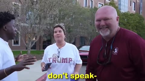 ouTuber was shocked when a man started saying the hard R to his face