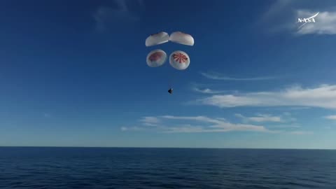 SPLASHDOWN: Welcome back to planet Earth!