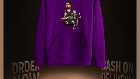 Babar Azam Hoodie | King of Cricket | Raheech Clothing Pakistan