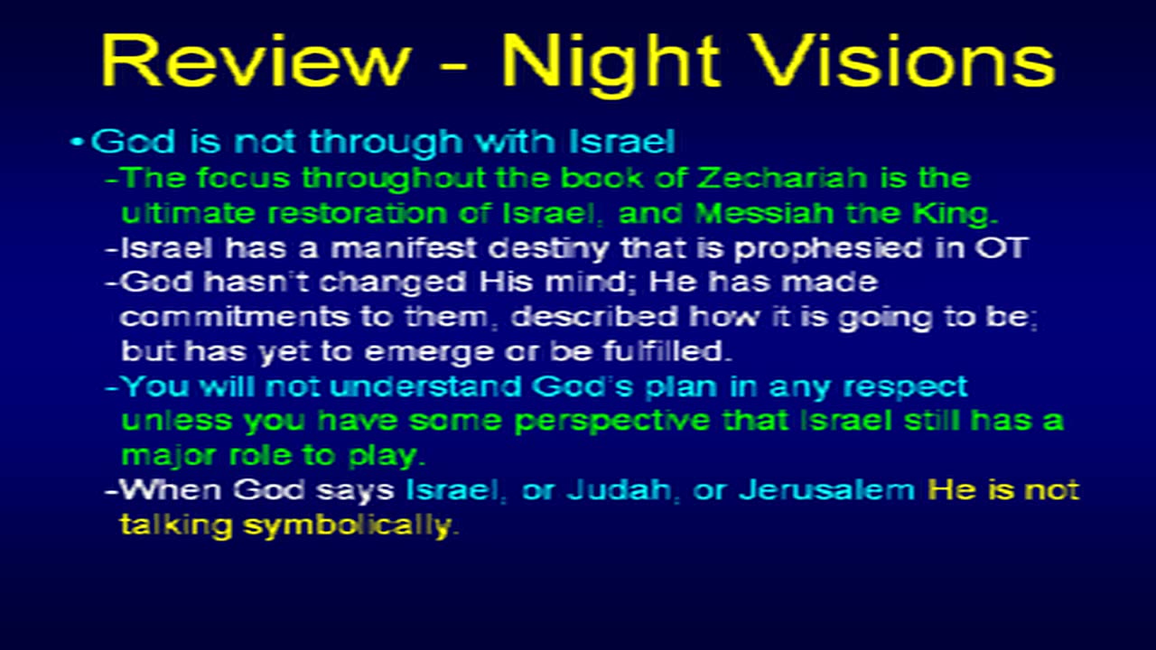 Zechariah by Chuck Missler Lesson 8