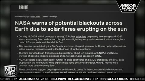 NASA Warns of Potential Blackouts Across Earth Due to Solar Flares Erupting on the Sun