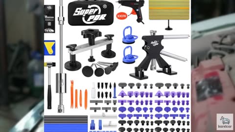 Super PDR Car Dent Puller Kit, 169PCS Paintless Dent Removal Kit, Hail Dent Repa