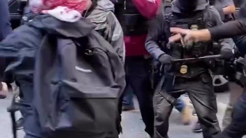 Protesters attack federal agents outside San Francisco immigration court