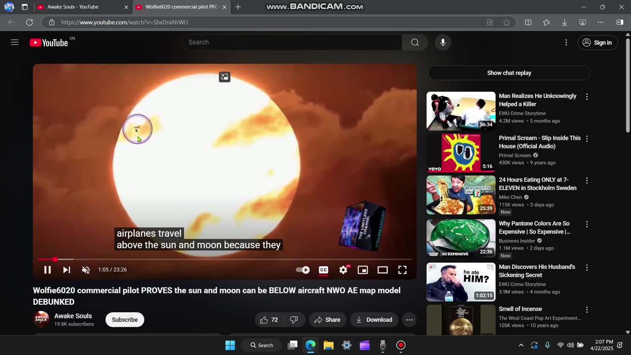 AIRPLANES FLY ABOVE THE SUN