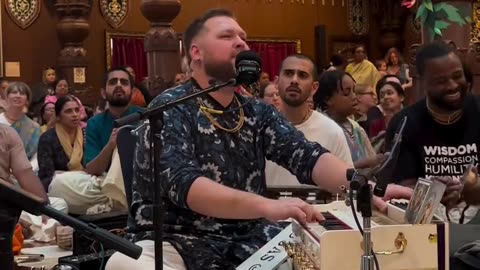 Temple kirtan at Iskcon New Vrindavan, USA May 2025
