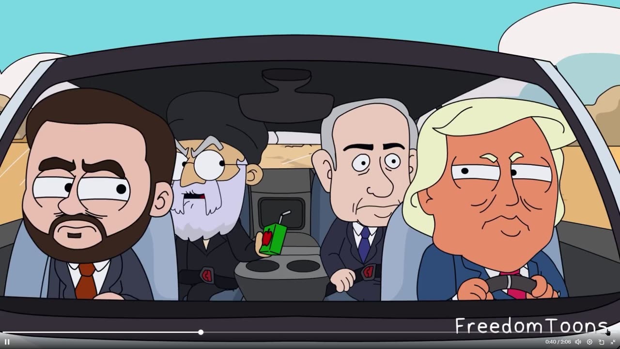 Cartoon: Trump has had it with both Iran and Israel