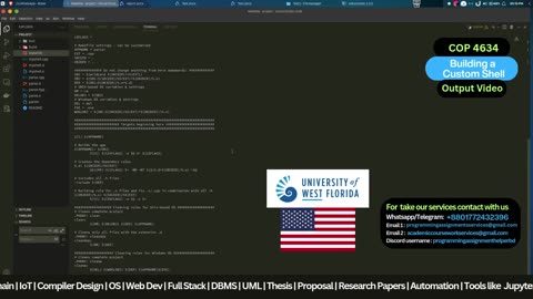 Student Work(Project) | COP 4634 Project - Custom Shell Implementation | UWF