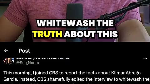Robert Gouveia - Kristi Noem CATCHES CBS Editing Out Explosive Truth