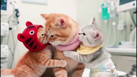 Tiger-Hat Kitten Breaks Leg Chasing Butterfly!