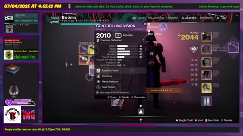Destiny 2: 7-4-25 Bunker E15 is the Lost Sector. Arc Surge.