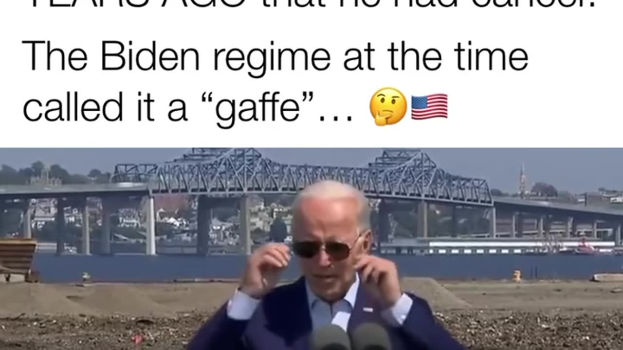 2022 - Biden admits having Cancer