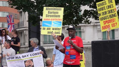 Protest against Geo-engineering: London 21st June 2025 - Part 5 King Lion on herbal remedies