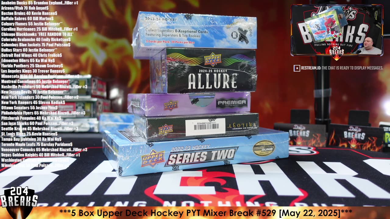 ***5 Box Upper Deck Hockey PYT Mixer Break #529 [May 22, 2025]***