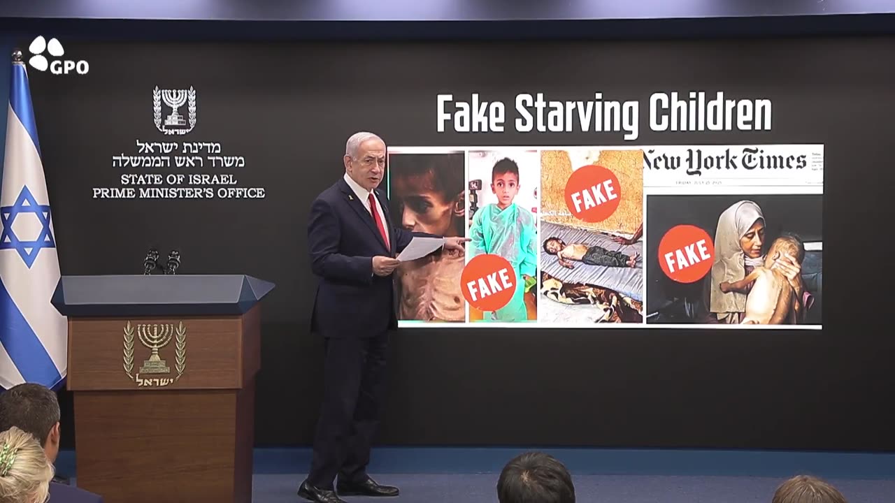 Declaraciones de Netanyahu sobre las mentiras de Hambre en Gaza