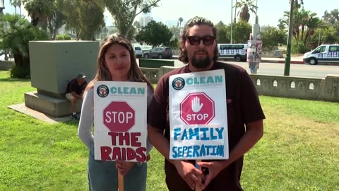 'It's terrifying': Anti-ICE rally calls for 24-hour strike in LA