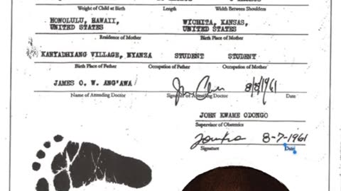 Obama birth certificate. COAST PROVINCE GENERAL HOSPITAL Mombasa. British Protectorate of Kenya