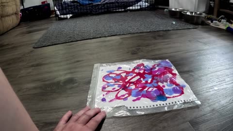 we paint the daddy pictures for his birthday