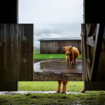 The Highland Storm// Scottish Highland Bull