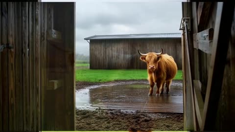 The Highland Storm// Scottish Highland Bull
