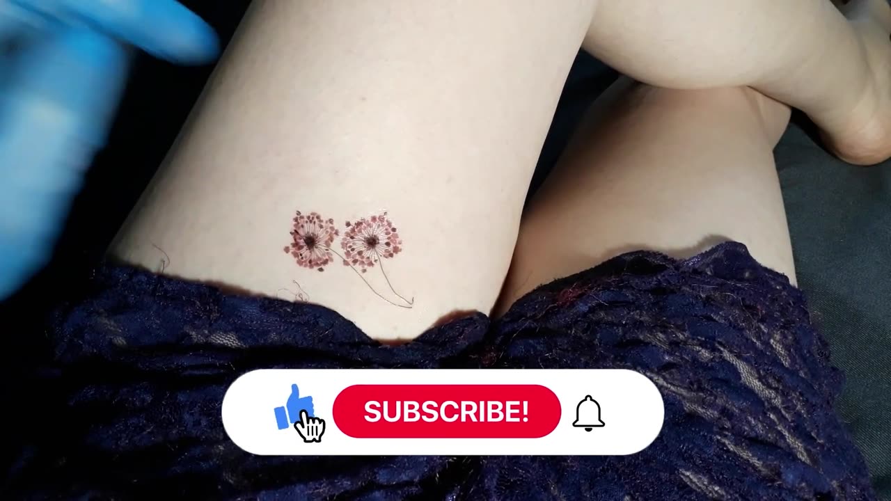 fluffy dandelions temporary tattoo sticker magic art design