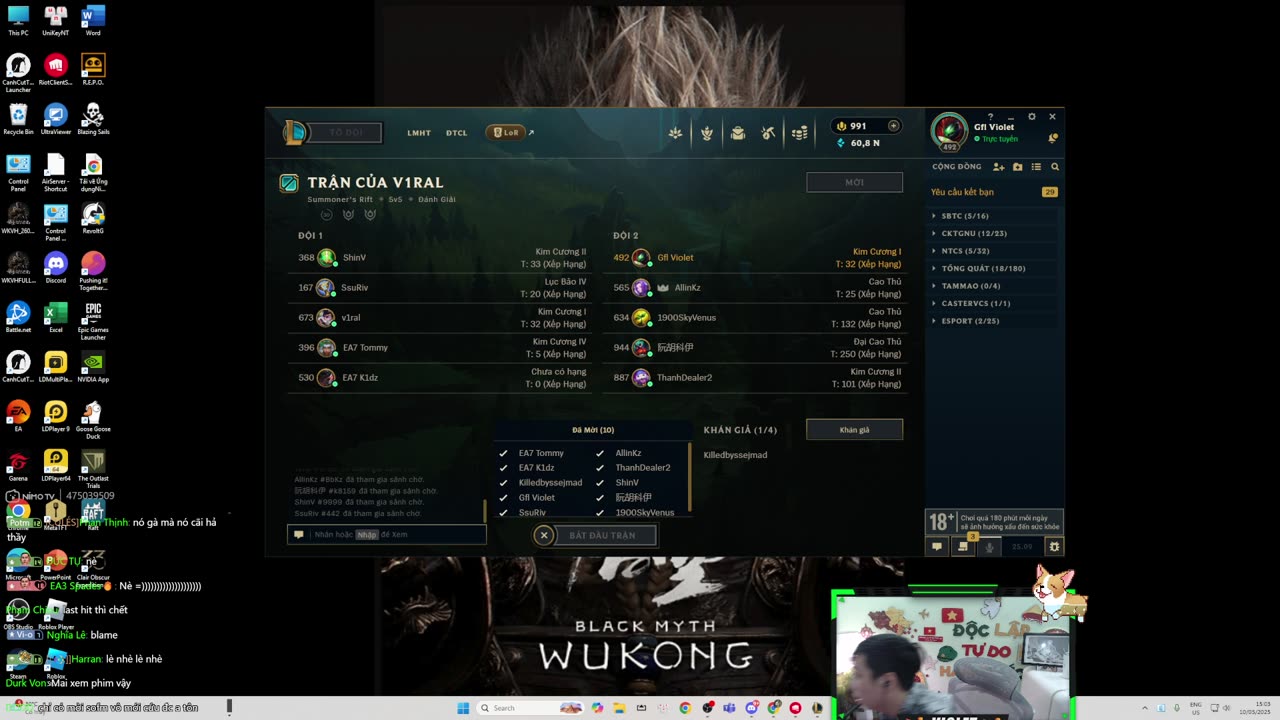 Anh Tôn blame đồng đội sau khi team thua
