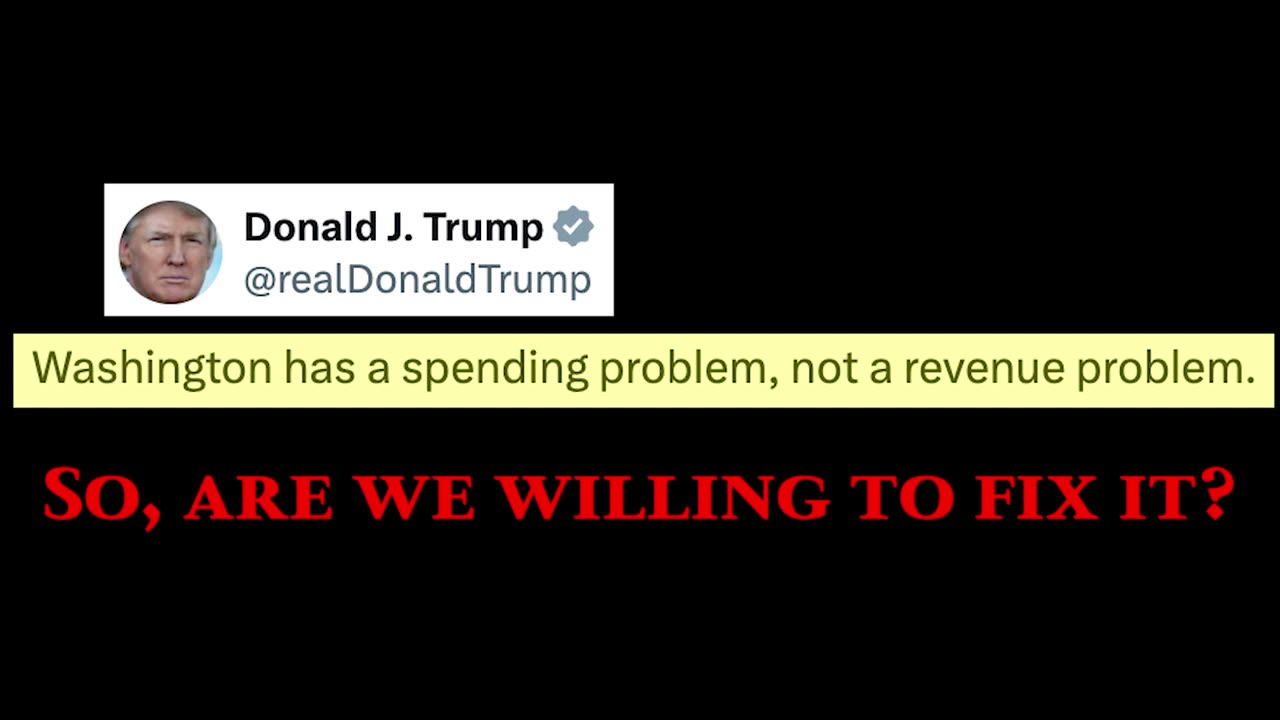 We Have A Spending Problem