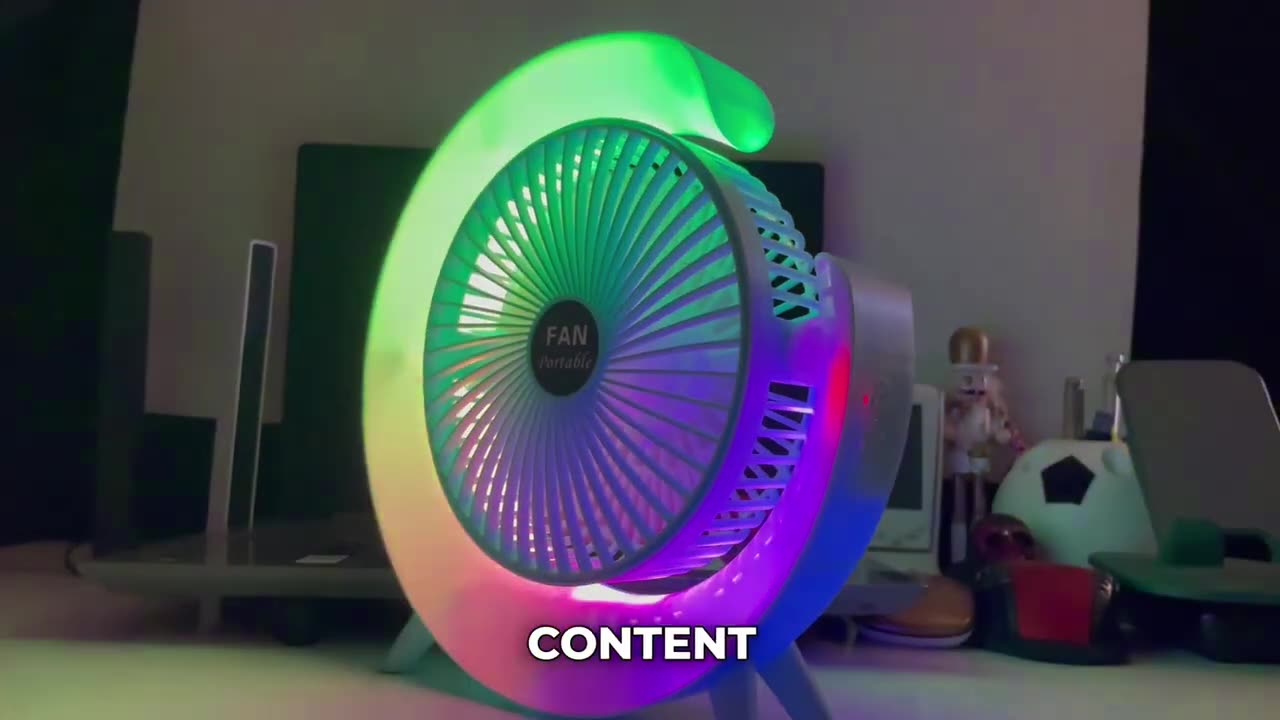Colorful Desktop Fan review/ unboxing/ battery test