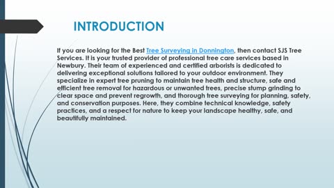 Looking for the best Tree Surveying in Donnington