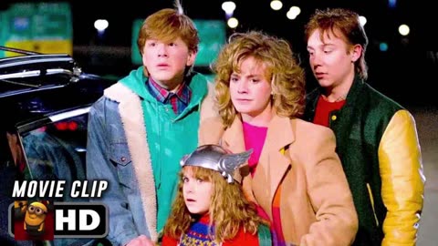 Flat Tire Scene _ ADVENTURES IN BABYSITTING (1987) Movie CLIP HD