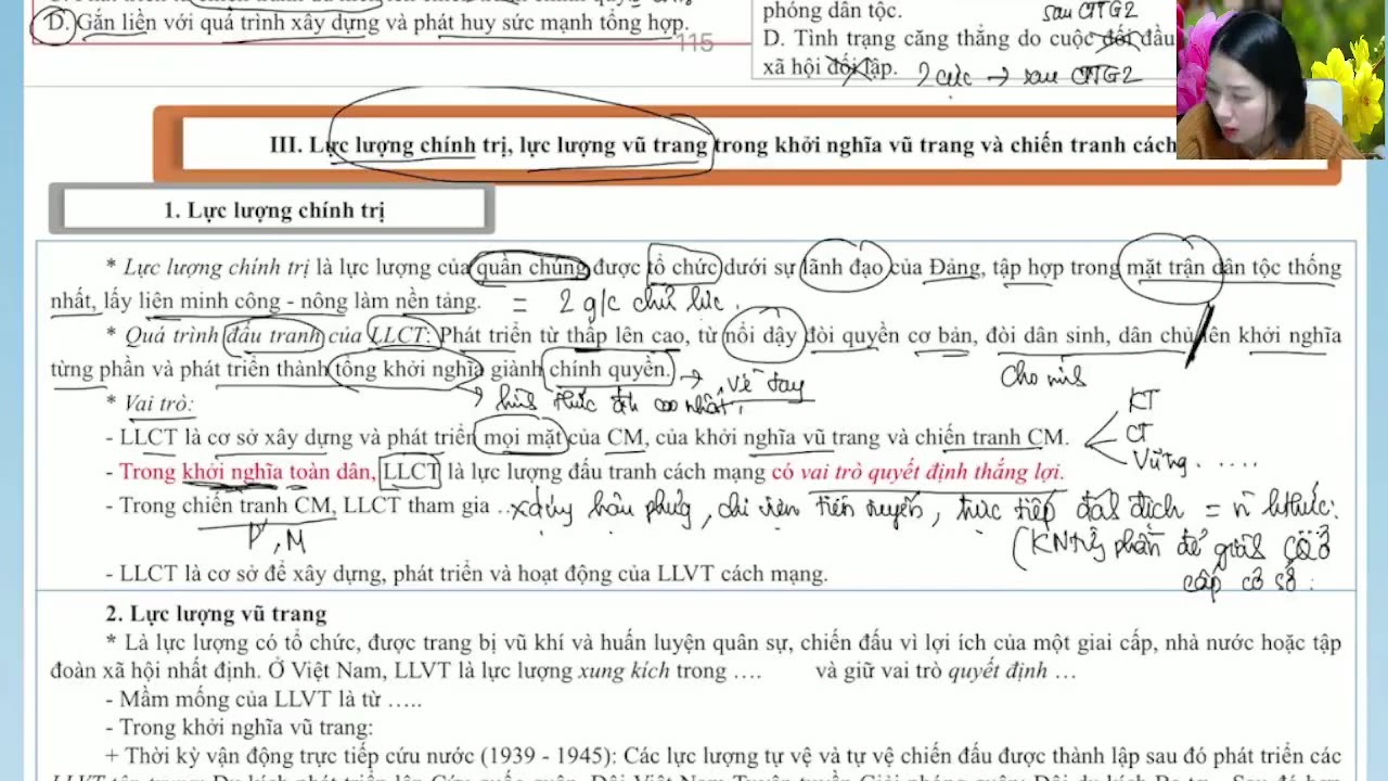 Buổi 54: Khởi nghĩa vũ trang và chiến tranh cách mạng ở Việt Nam