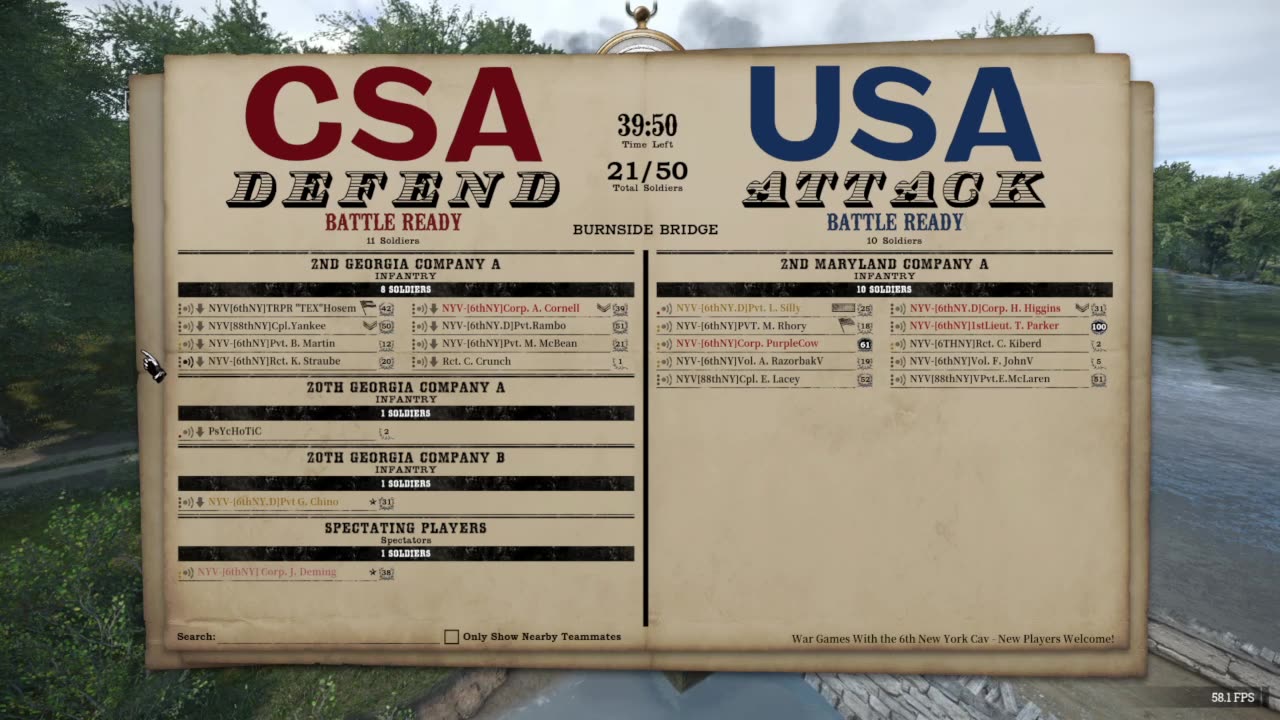 War of Rights: 6th NYV, War Games "Chino vs Silly"