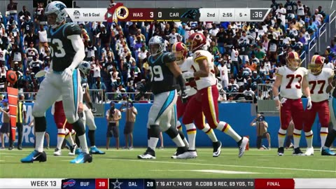 Redskins , Carolina panthers