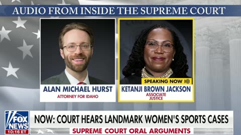 Justice Ketanji Jackson is DEFENDING men in women's sports