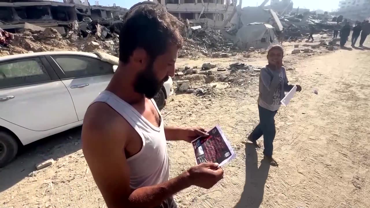 Israel drops evacuation order leaflets over Gaza City