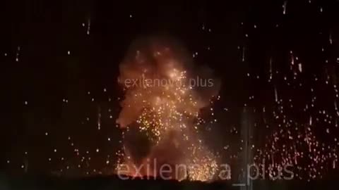 Ukrainian Long-Range Attack Drone Slamming into Russian Missile Depot in Novorossiysk