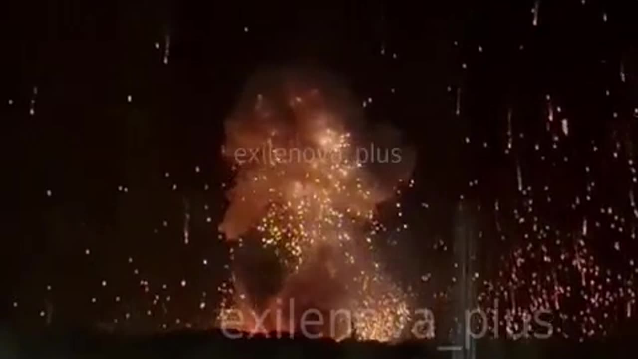 Ukrainian Long-Range Attack Drone Slamming into Russian Missile Depot in Novorossiysk