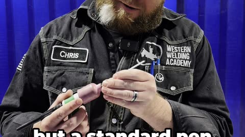 🔥HACK: 👨🏻‍🏭TIG welding w/ a PEN?🖊️