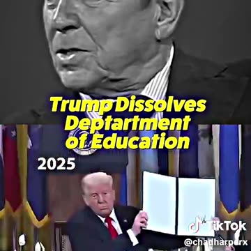 Ronald Reagan on TRUMP Closing 'Department of Education'