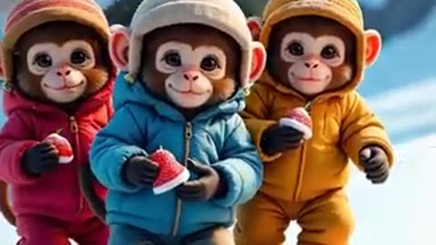Monkey's Cherry Challenge! 🐒🍒 AI Cuteness Overload Alert!