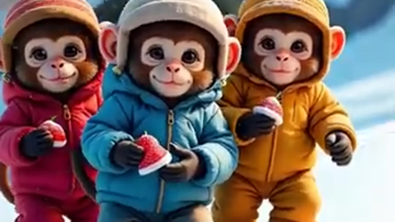 Monkey's Cherry Challenge! 🐒🍒 AI Cuteness Overload Alert!