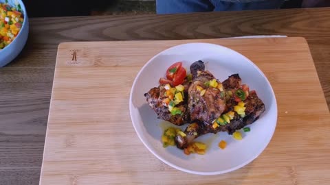How to Make Easy Jerk Chicken with Mango Salsa