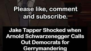Arnold Schwarzenegger STUNS Jake Tapper With Truth About Democrat Gerrymandering