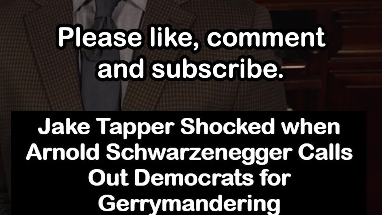 Arnold Schwarzenegger STUNS Jake Tapper With Truth About Democrat Gerrymandering